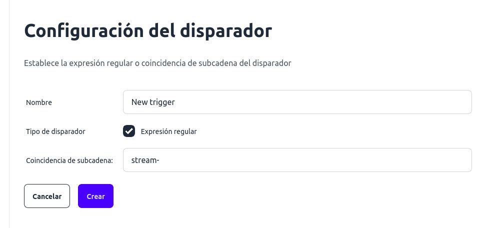 Configurar nuevo disparador