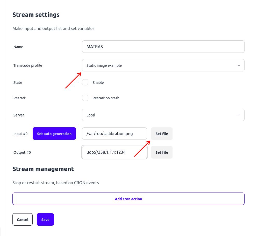 Use new profile in stream