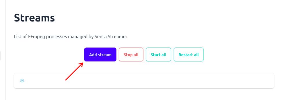 Add streams from streams page